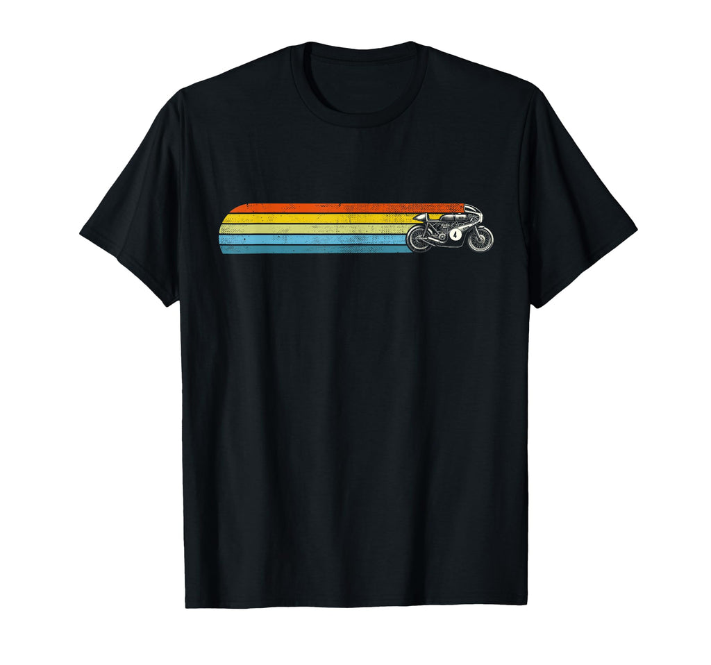 Motorbike Setting Sun Old School Motorcycle T-Shirt - Graphic Print Unisex - T-Shirt, Sweatshirt, Hoodie