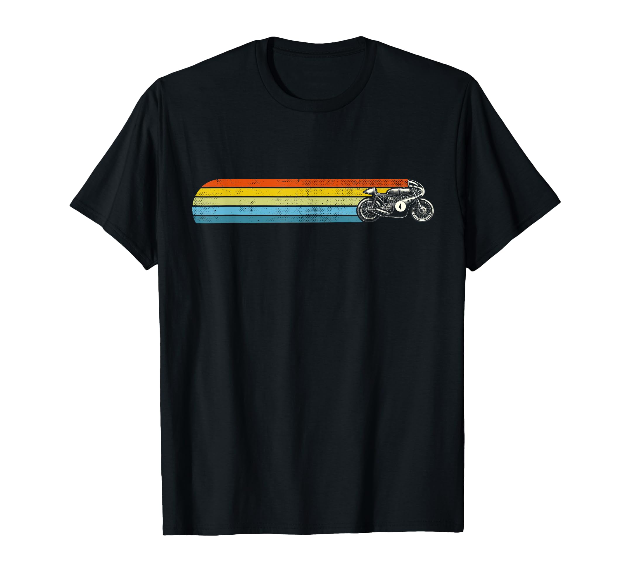Motorbike Setting Sun Old School Motorcycle T-Shirt - Graphic Print Unisex - T-Shirt, Sweatshirt, Hoodie