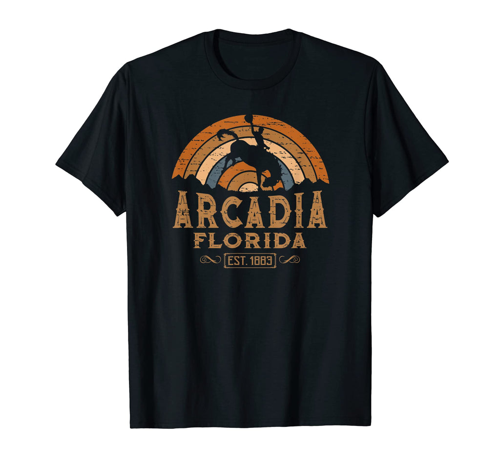 Arcadia Florida Fl Rodeo Cowboy T-Shirt - Minimalist Print Men Women - T-Shirt, Sweatshirt, Hoodie