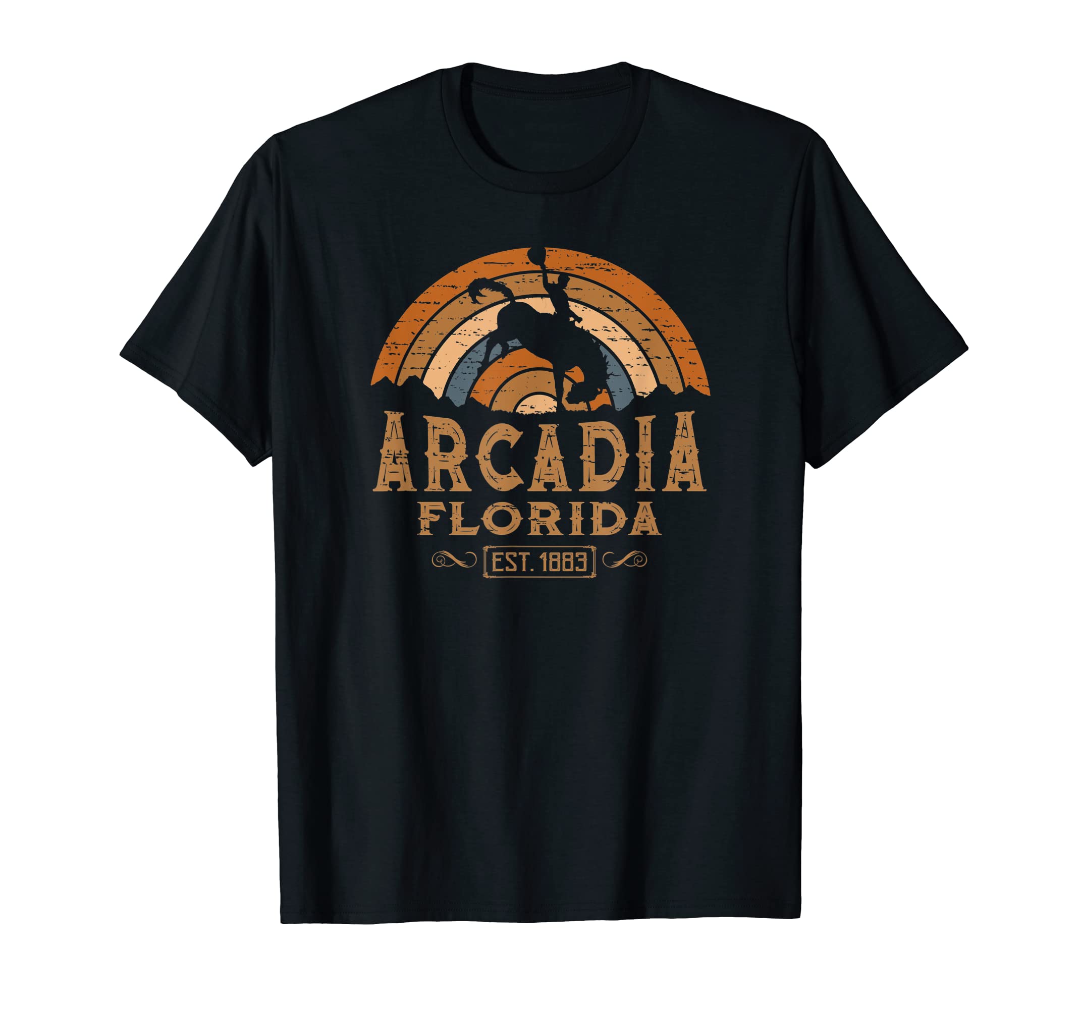 Arcadia Florida Fl Rodeo Cowboy T-Shirt - Minimalist Print Men Women - T-Shirt, Sweatshirt, Hoodie