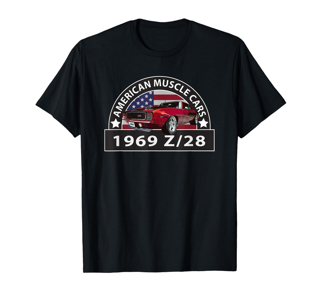 Cars 1969 Z 28 American Muscle Cars 60S T-Shirt - Graphic Print Men Women - T-Shirt, Sweatshirt, Hoodie