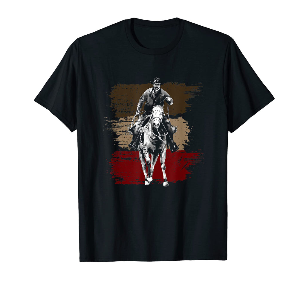 Horseback Riding Western Cowboy T-Shirt - Streetwear Style for Adults - T-Shirt, Sweatshirt, Hoodie