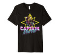 Marvel Captain Marvel 80S Neon Logo T-Shirt - Aesthetic Graphic Men Women - T-Shirt, Sweatshirt, Hoodie