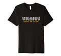 Vilnius Lithuania 70S 80S Type T-Shirt - Custom Art Print Men Women - T-Shirt, Sweatshirt, Hoodie
