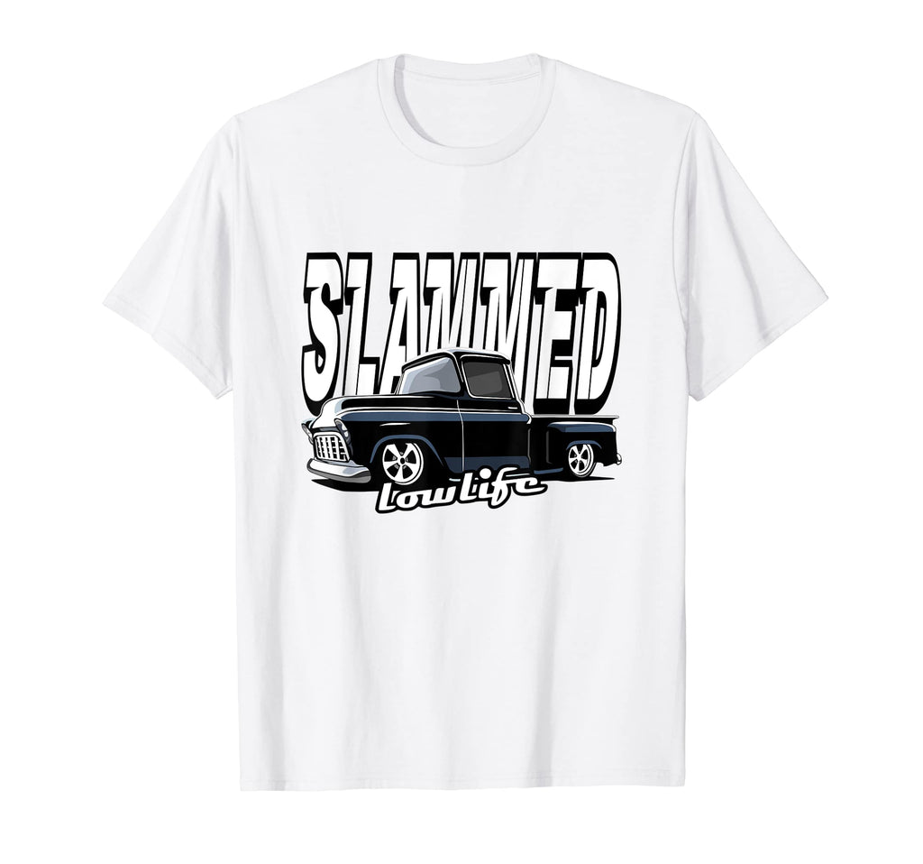 Slammed Custom Car Lowlife Lowered Car T-Shirt - Trendy Graphic for Adults - T-Shirt, Sweatshirt, Hoodie