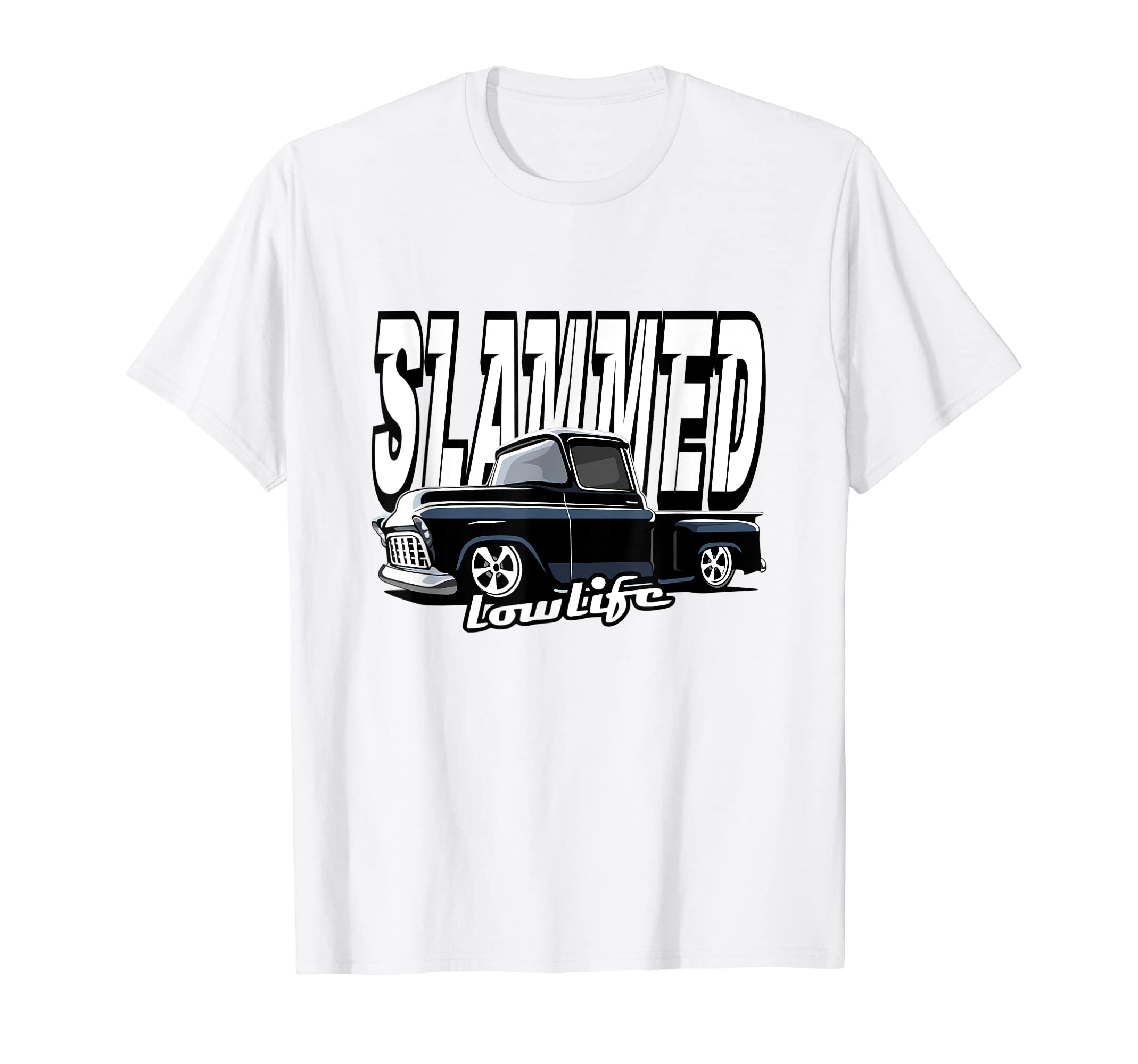 Slammed Custom Car Lowlife Lowered Car T-Shirt - Trendy Graphic for Adults - T-Shirt, Sweatshirt, Hoodie