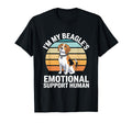 Im My Beagles Emotional Support Human T-Shirt - Custom Art Print Unisex - T-Shirt, Sweatshirt, Hoodie