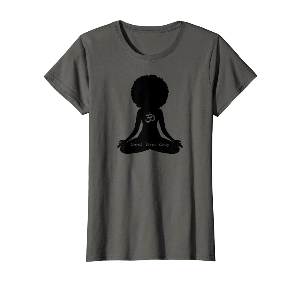 Womens Good Vibes Only Curly Hair T-Shirt - Streetwear Style Men Women - T-Shirt, Sweatshirt, Hoodie
