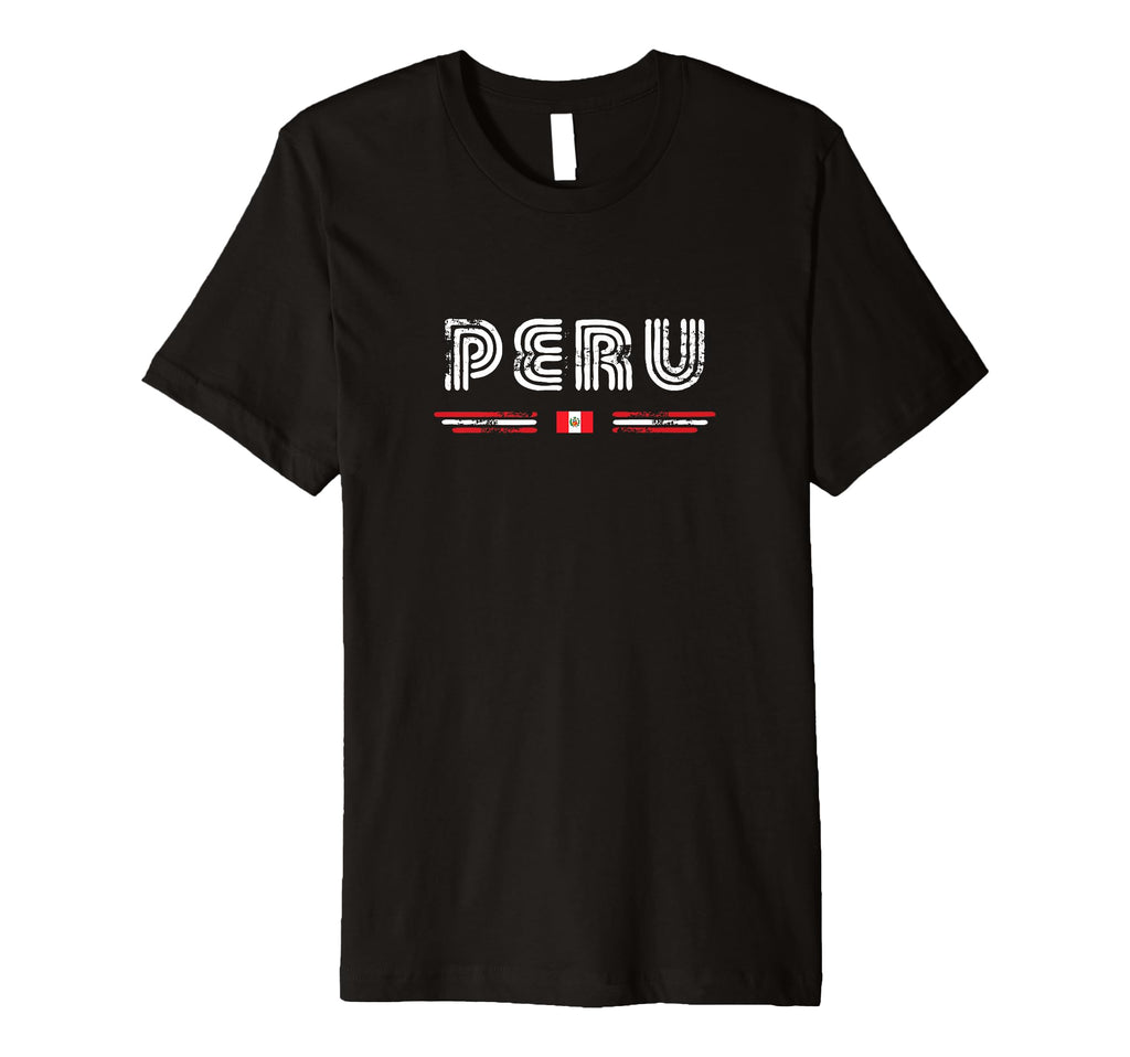 Peru 70S 80S Type Flag T-Shirt - Casual Everyday Wear Men Women - T-Shirt, Sweatshirt, Hoodie