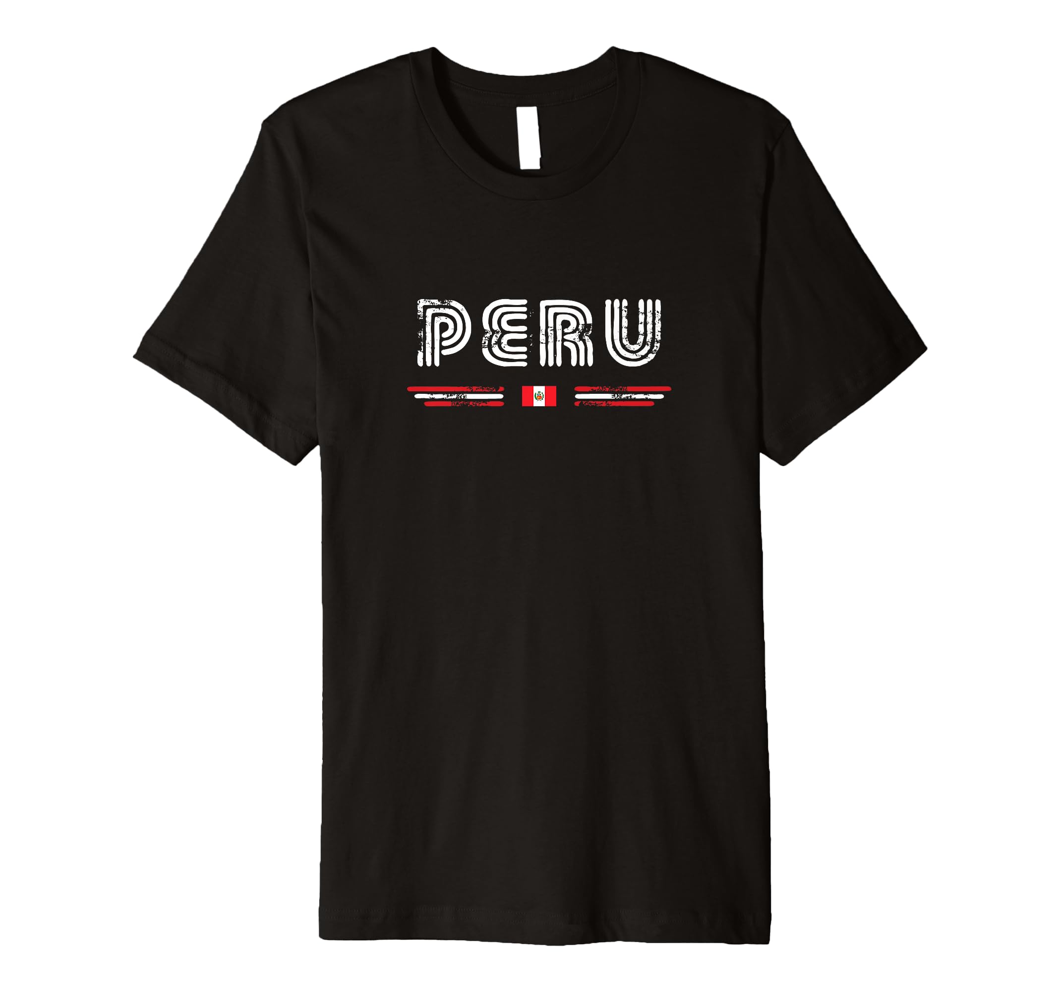 Peru 70S 80S Type Flag T-Shirt - Casual Everyday Wear Men Women - T-Shirt, Sweatshirt, Hoodie