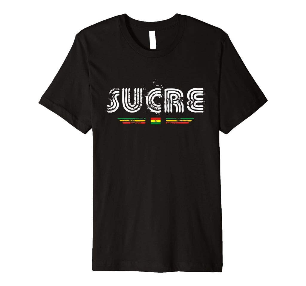 Sucre Bolivia 70S 80S Type Flag T-Shirt - Aesthetic Graphic Unisex - T-Shirt, Sweatshirt, Hoodie