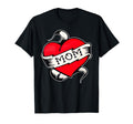 Mom Heart Traditional Old School T-Shirt - Custom Art Print Men Women - T-Shirt, Sweatshirt, Hoodie
