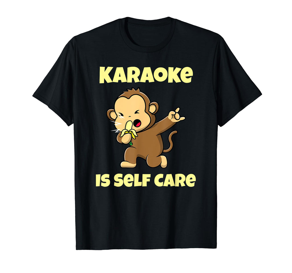 Monkey Singing Karaoke Banana Self Care T-Shirt - Streetwear Style Unisex - T-Shirt, Sweatshirt, Hoodie