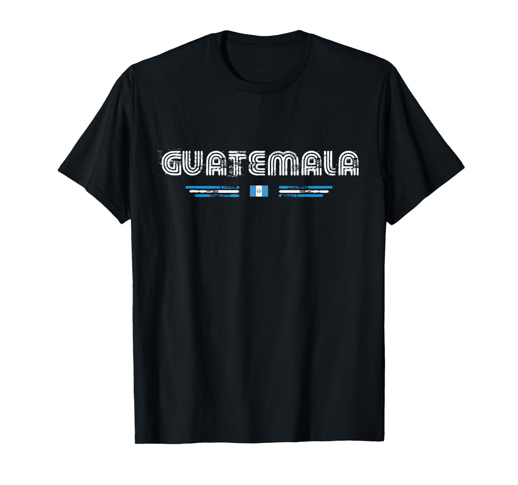 Guatemala 70S 80S Type Flag T-Shirt - Fun Novelty Design for Adults - T-Shirt, Sweatshirt, Hoodie