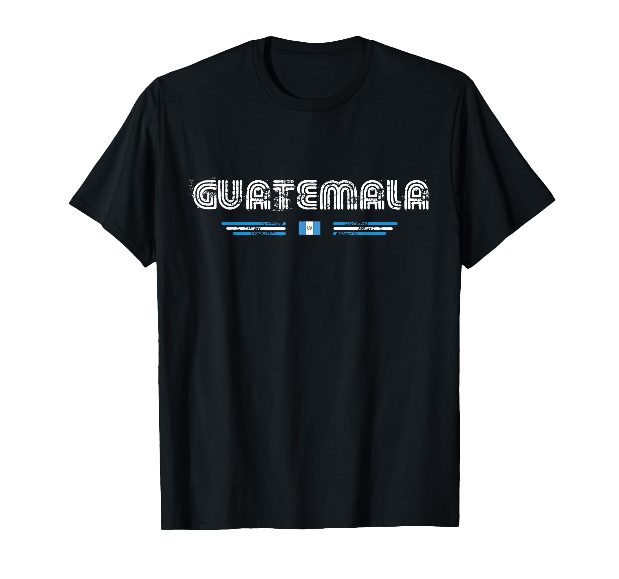 Guatemala 70S 80S Type Flag T-Shirt - Fun Novelty Design for Adults - T-Shirt, Sweatshirt, Hoodie