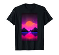 Synthwave Landscape Retrowave 80S T-Shirt - Custom Art Print Unisex - T-Shirt, Sweatshirt, Hoodie