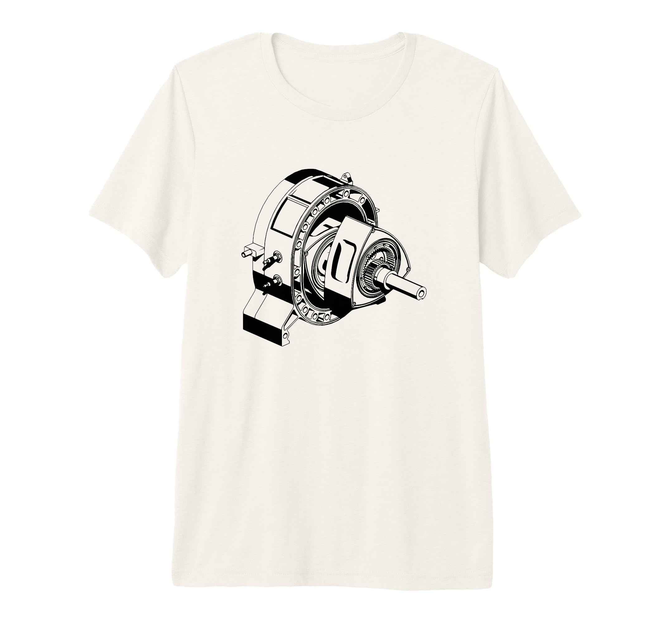 Mens Rotary Engine Blueprint Diagram T-Shirt - Novelty Apparel Men Women - T-Shirt, Sweatshirt, Hoodie