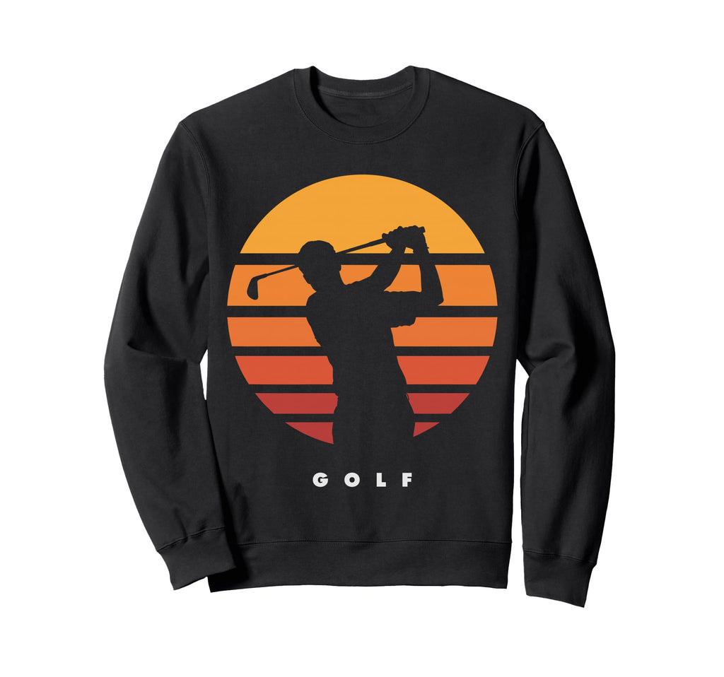 Golf Swing Sunset Golfer Sweatshirt - Casual Everyday Wear for Adults - T-Shirt, Sweatshirt, Hoodie