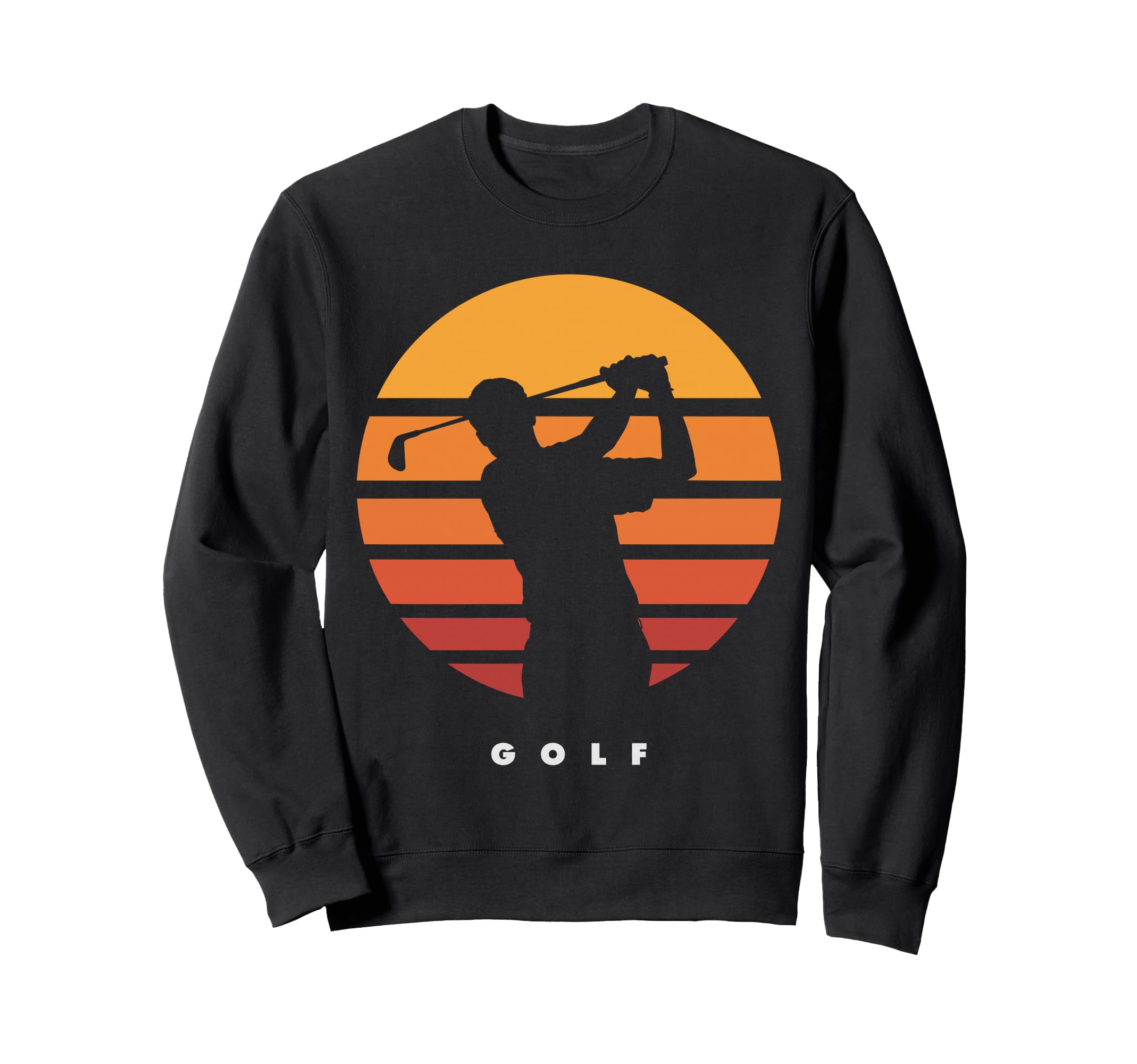 Golf Swing Sunset Golfer Sweatshirt - Casual Everyday Wear for Adults - T-Shirt, Sweatshirt, Hoodie