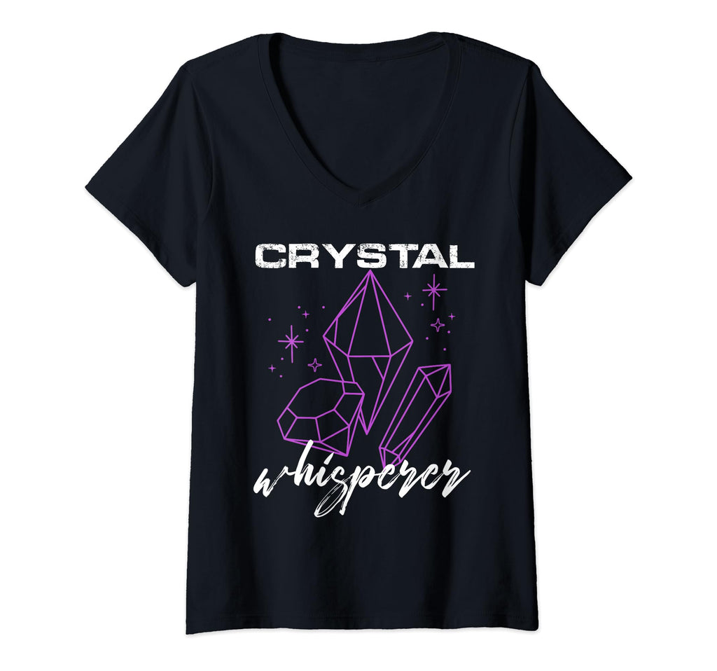 Womens Crystal Whisperer Chakra T-Shirt - Fun Novelty Design for Adults - T-Shirt, Sweatshirt, Hoodie