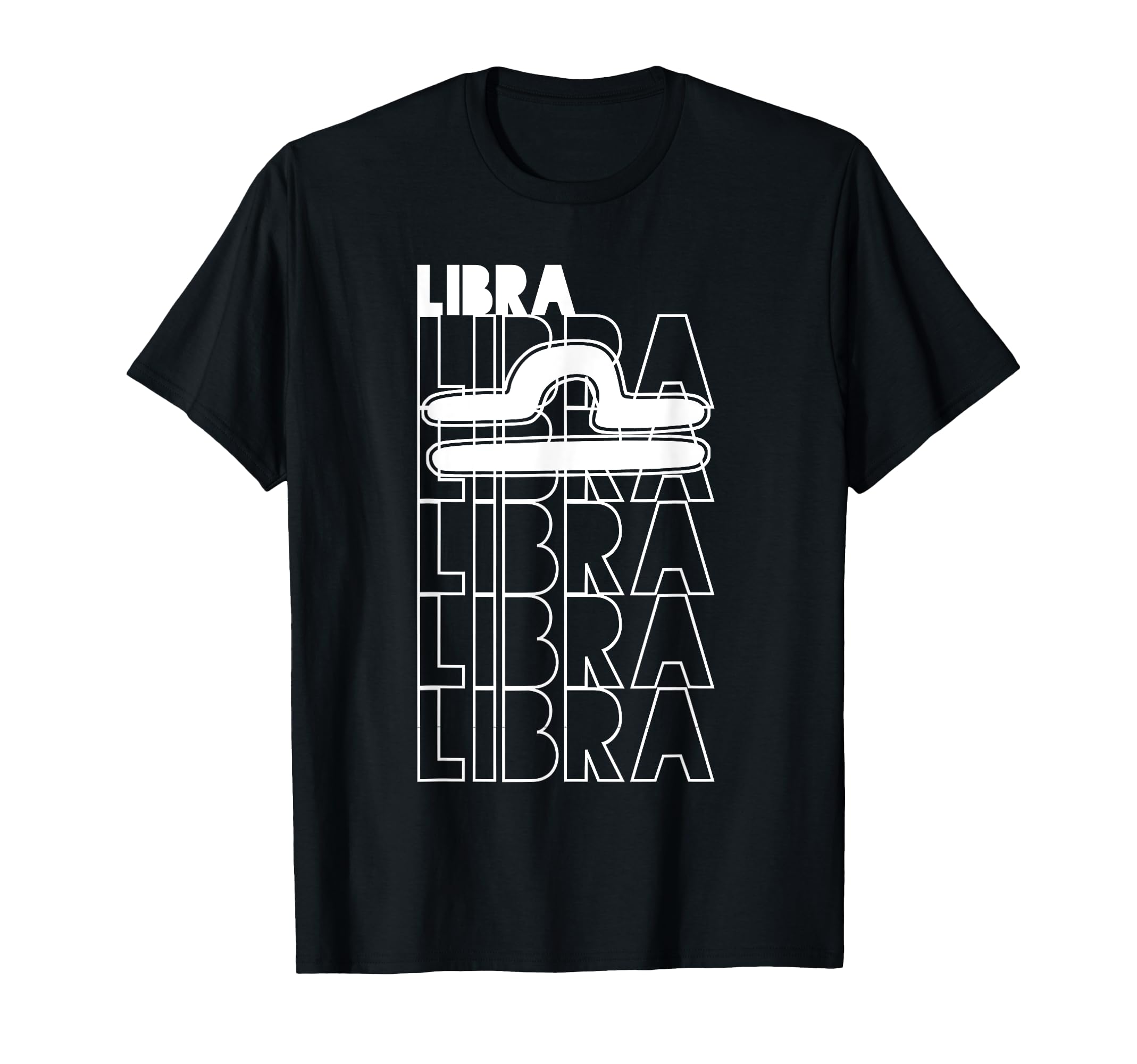 Libra Star Sign Typography Astrology T-Shirt - Custom Art Print Unisex - T-Shirt, Sweatshirt, Hoodie