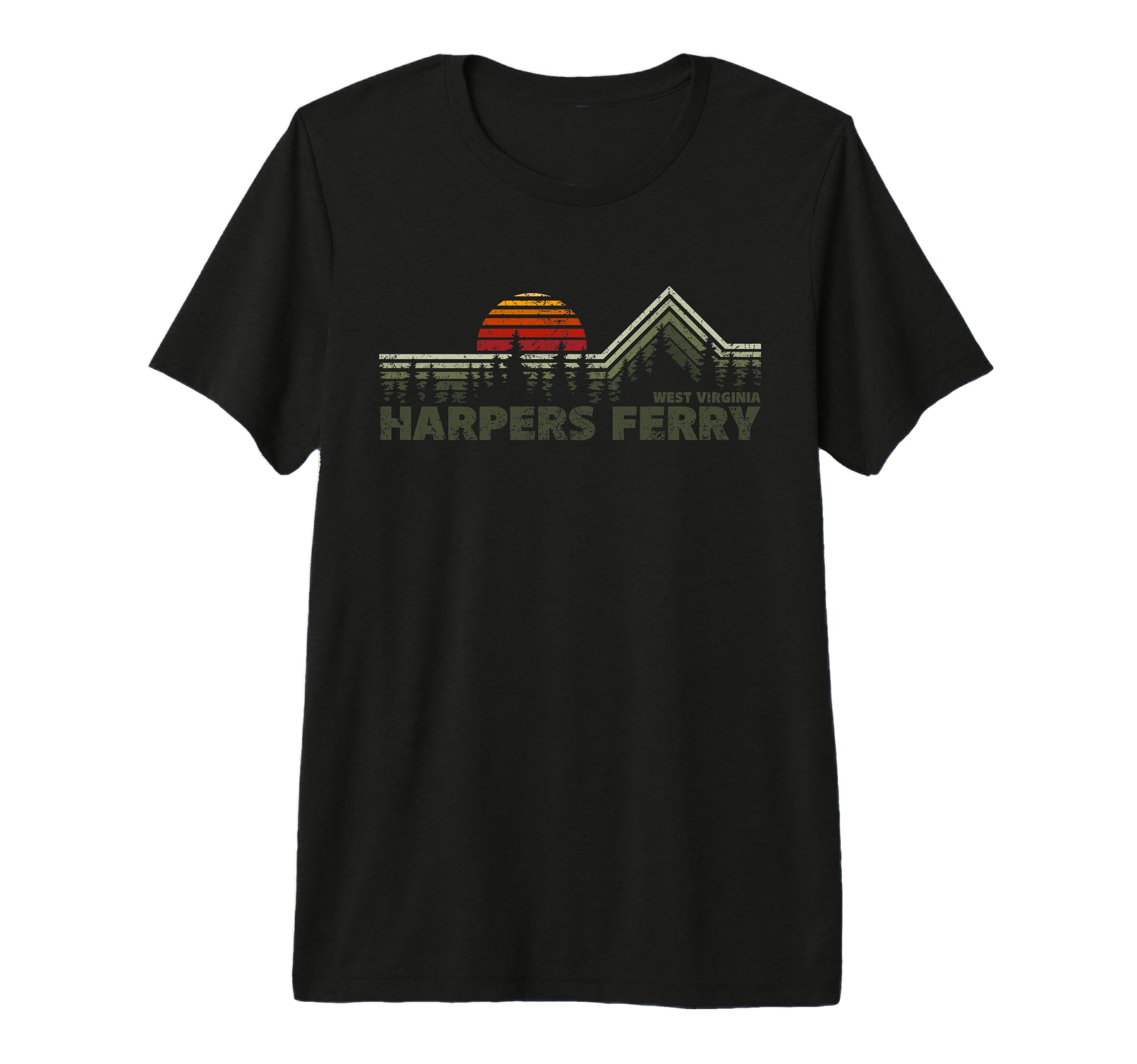 Harpers Ferry West Virginia Nature Tri T-Shirt - Aesthetic Graphic Unisex - T-Shirt, Sweatshirt, Hoodie