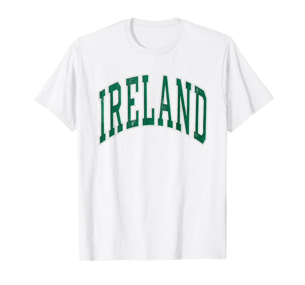 Ireland Flag Typography Souvenir T-Shirt - Minimalist Print for Adults - T-Shirt, Sweatshirt, Hoodie