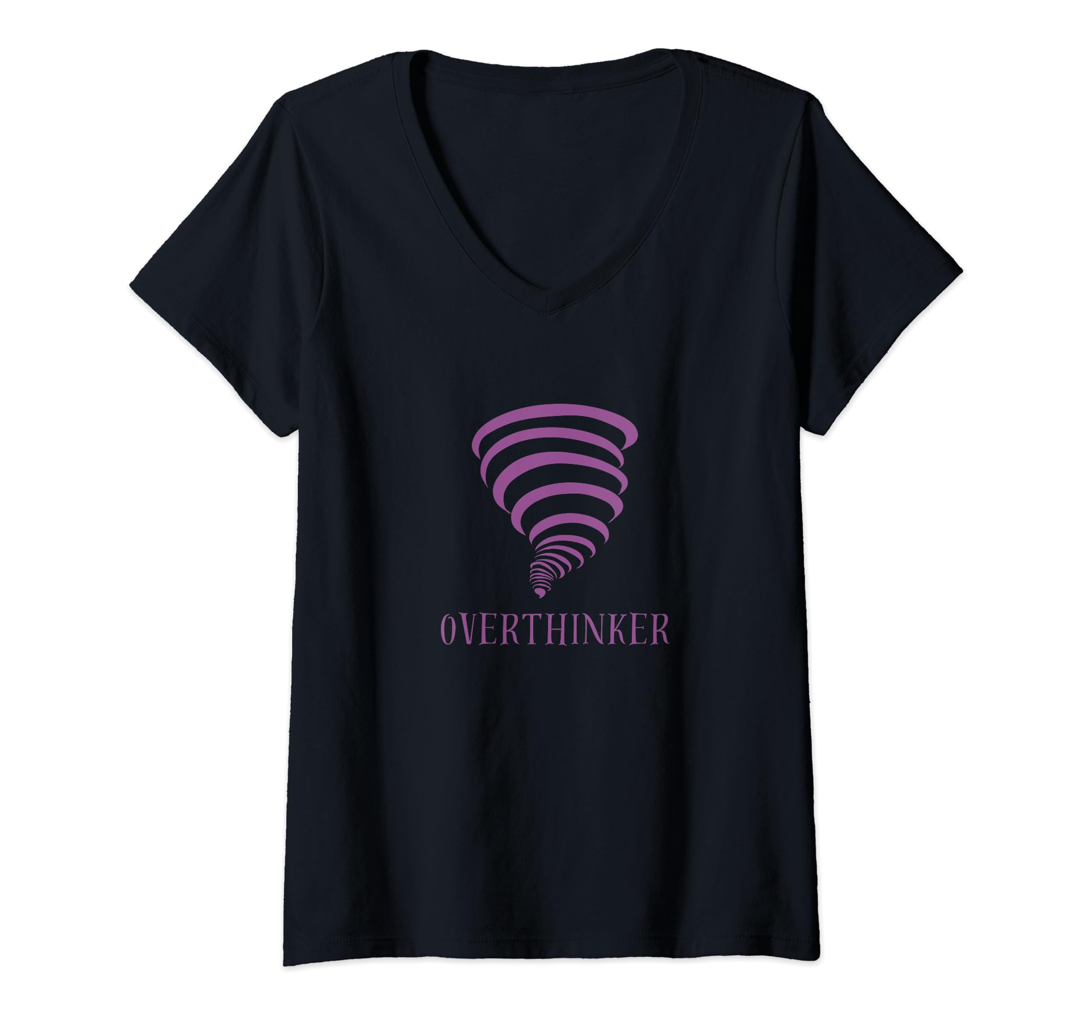 Womens Overthinker V Neck T-Shirt - Fun Novelty Design Men Women - T-Shirt, Sweatshirt, Hoodie