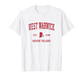 West Warwick Rhode Island Ri Sports Red T-Shirt - Unique Graphic Men Women - T-Shirt, Sweatshirt, Hoodie