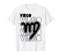 Virgo Zodiac Typography Astrology T-Shirt - Unique Graphic Men Women - T-Shirt, Sweatshirt, Hoodie