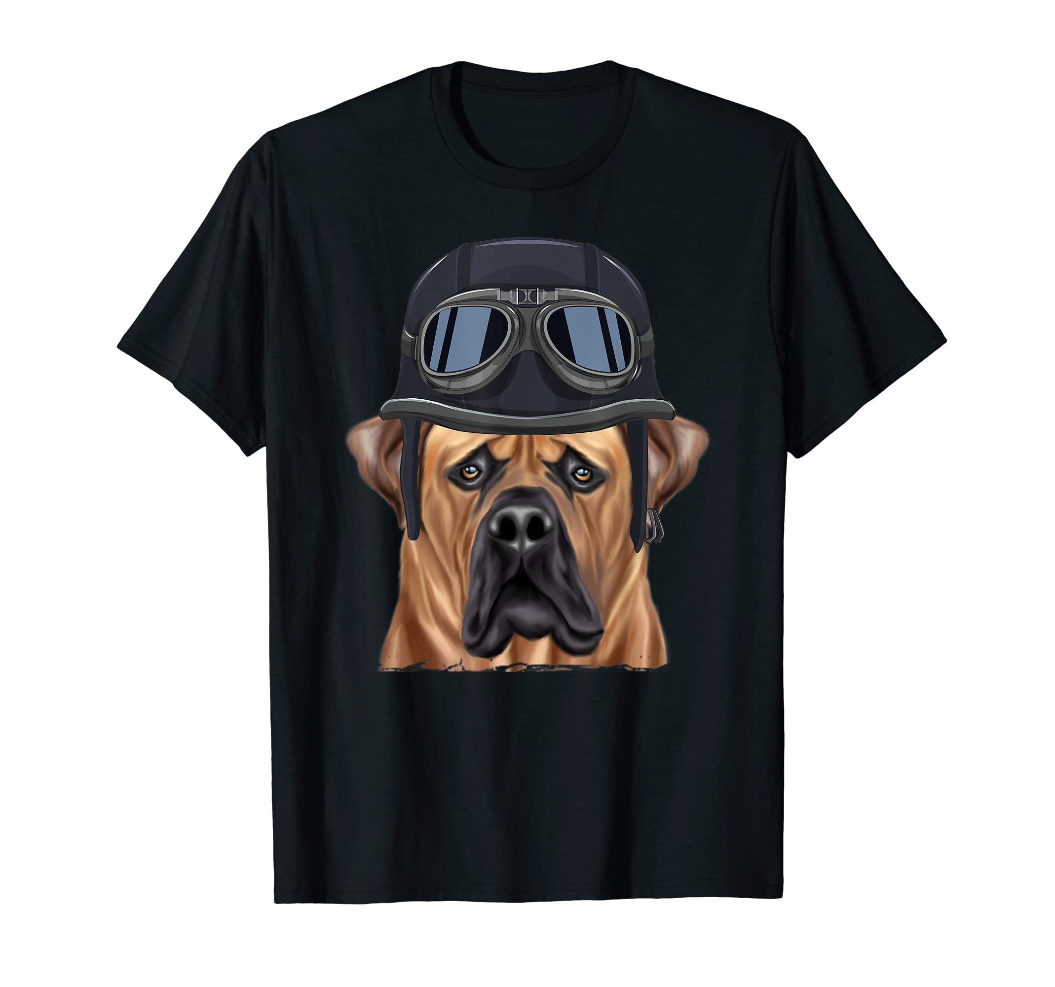 Funny Motorcycle Helmet Boerboel T-Shirt - Minimalist Print Unisex - T-Shirt, Sweatshirt, Hoodie