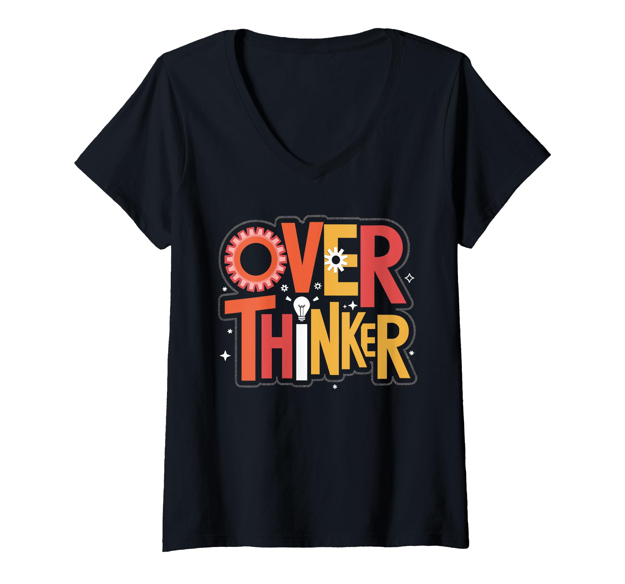 Womens Overthinker Gear Light T-Shirt - Unique Graphic Men Women - T-Shirt, Sweatshirt, Hoodie