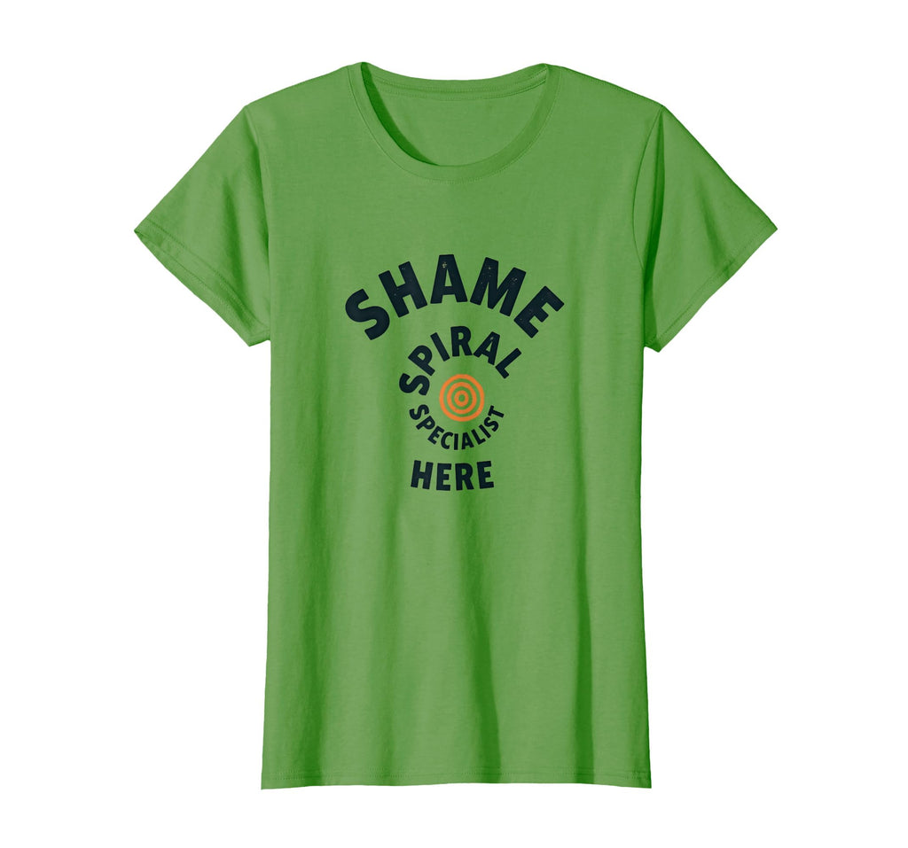 Shame Spiral Specialist Here Funny T-Shirt - Minimalist Print Unisex - T-Shirt, Sweatshirt, Hoodie