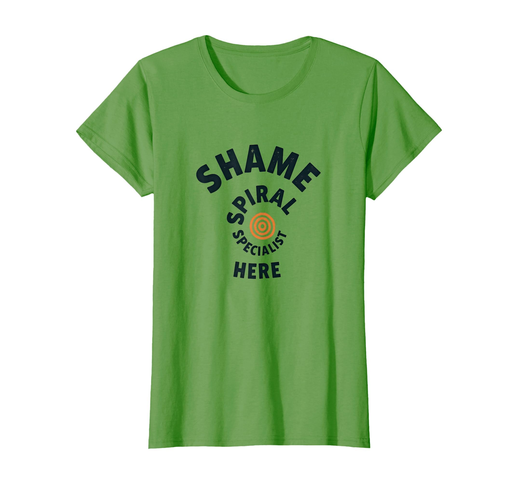Shame Spiral Specialist Here Funny T-Shirt - Minimalist Print Unisex - T-Shirt, Sweatshirt, Hoodie