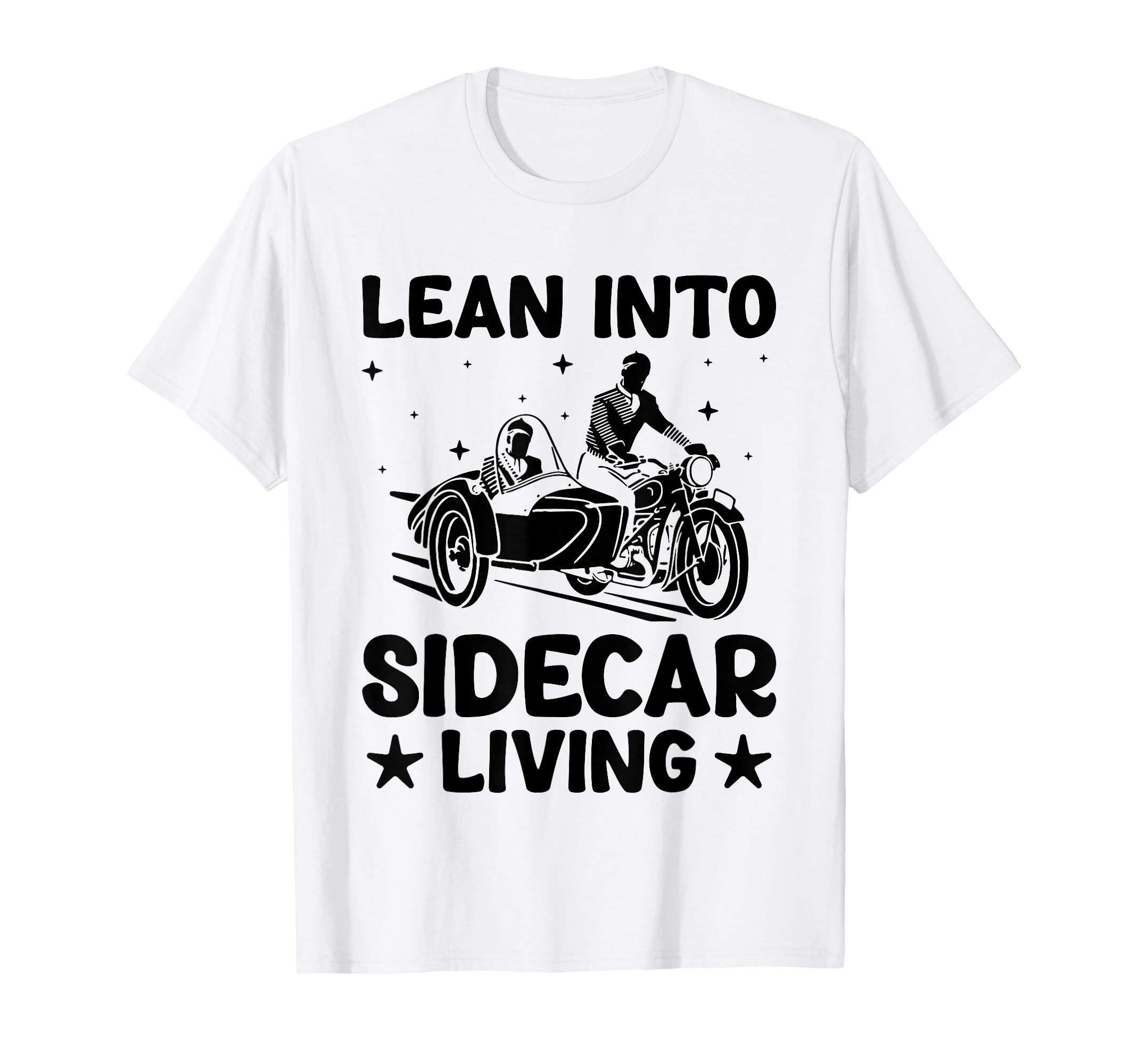 Sidecar Motorcycle Motorcyclist T-Shirt - Casual Everyday Wear Men Women - T-Shirt, Sweatshirt, Hoodie