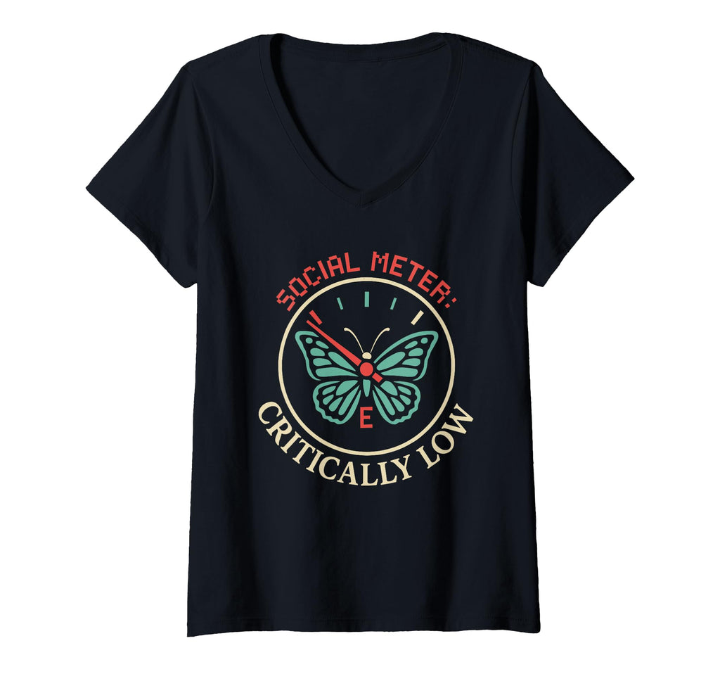Womens Anti Social Butterfly T-Shirt - Aesthetic Graphic for Adults - T-Shirt, Sweatshirt, Hoodie