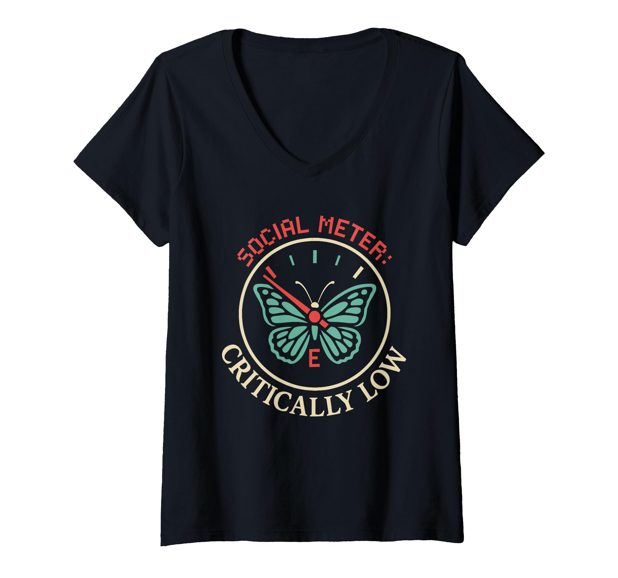 Womens Anti Social Butterfly T-Shirt - Aesthetic Graphic for Adults - T-Shirt, Sweatshirt, Hoodie