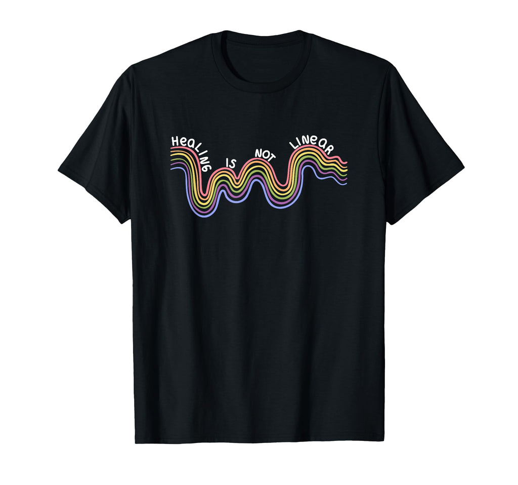 Mental Health Awareness Rainbow T-Shirt - Custom Art Print for Adults - T-Shirt, Sweatshirt, Hoodie