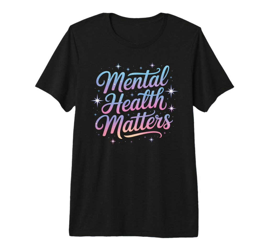Mens Groovy Mental Health Matters T-Shirt - Custom Art Print Men Women - T-Shirt, Sweatshirt, Hoodie