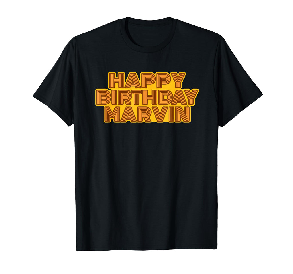 Happy Birthday Marvin Personalized T-Shirt - Streetwear Style for Adults - T-Shirt, Sweatshirt, Hoodie