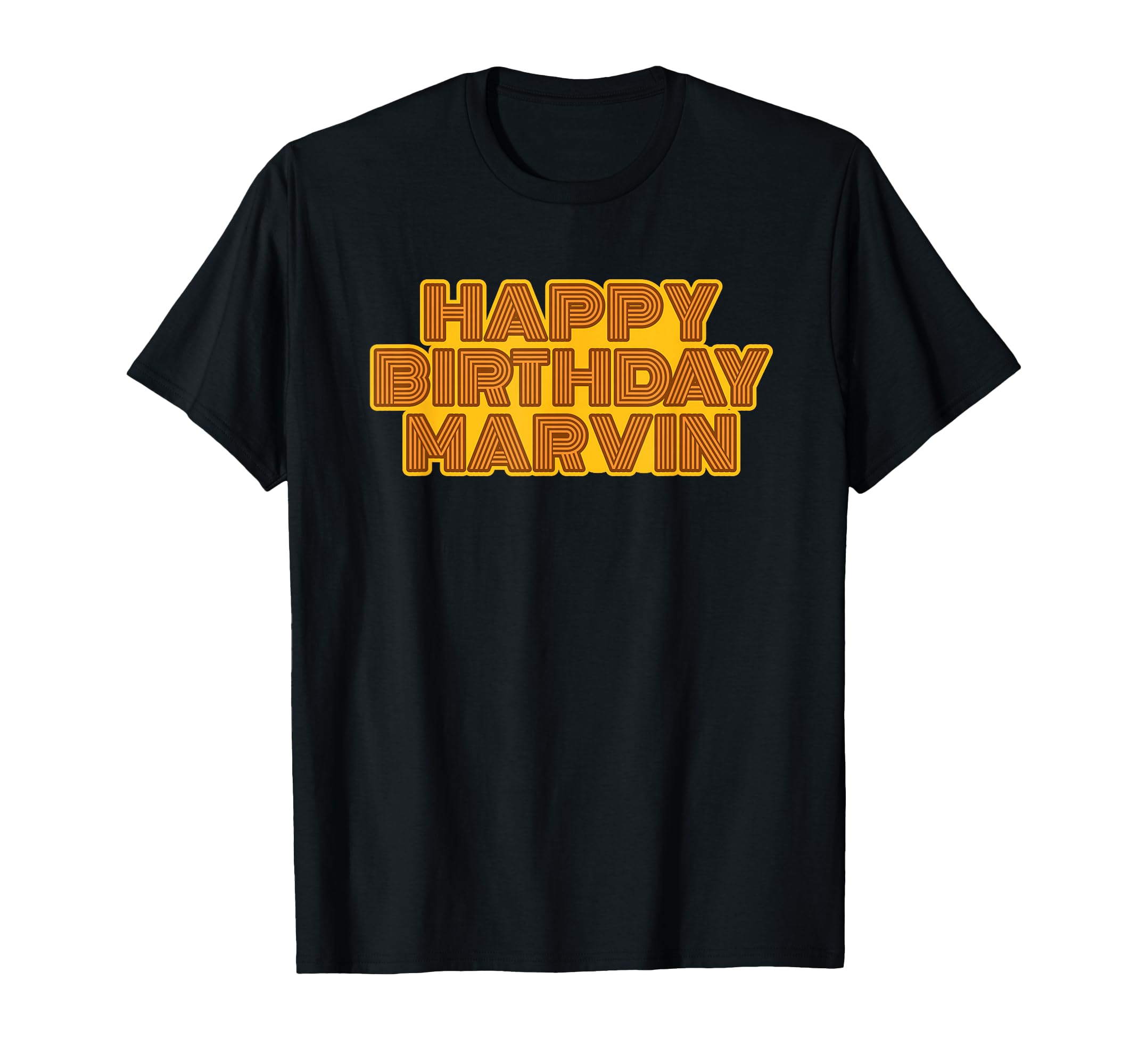 Happy Birthday Marvin Personalized T-Shirt - Streetwear Style for Adults - T-Shirt, Sweatshirt, Hoodie