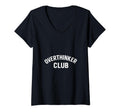 Womens Overthinker Club Minimal Bold T-Shirt - Aesthetic Graphic Men Women - T-Shirt, Sweatshirt, Hoodie