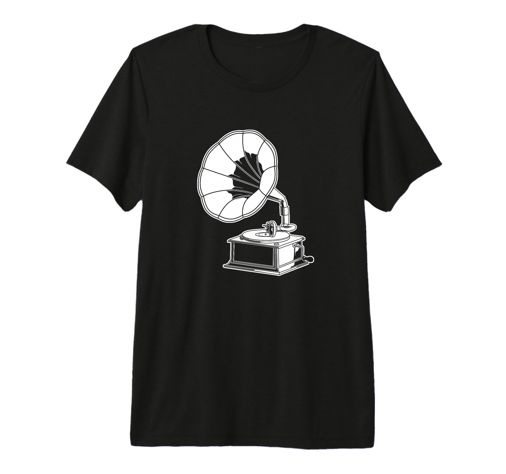 Record Player Vinyl Gramophone T-Shirt - Unique Graphic for Adults - T-Shirt, Sweatshirt, Hoodie