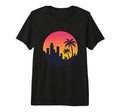 80S Synthwave Tri Blend T-Shirt - Fun Novelty Design Men Women - T-Shirt, Sweatshirt, Hoodie