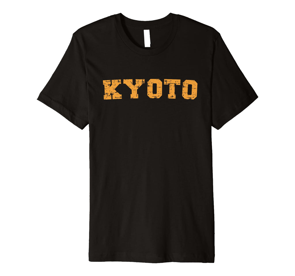 Kyoto Urban Typography Art T-Shirt - Novelty Apparel for Adults - T-Shirt, Sweatshirt, Hoodie