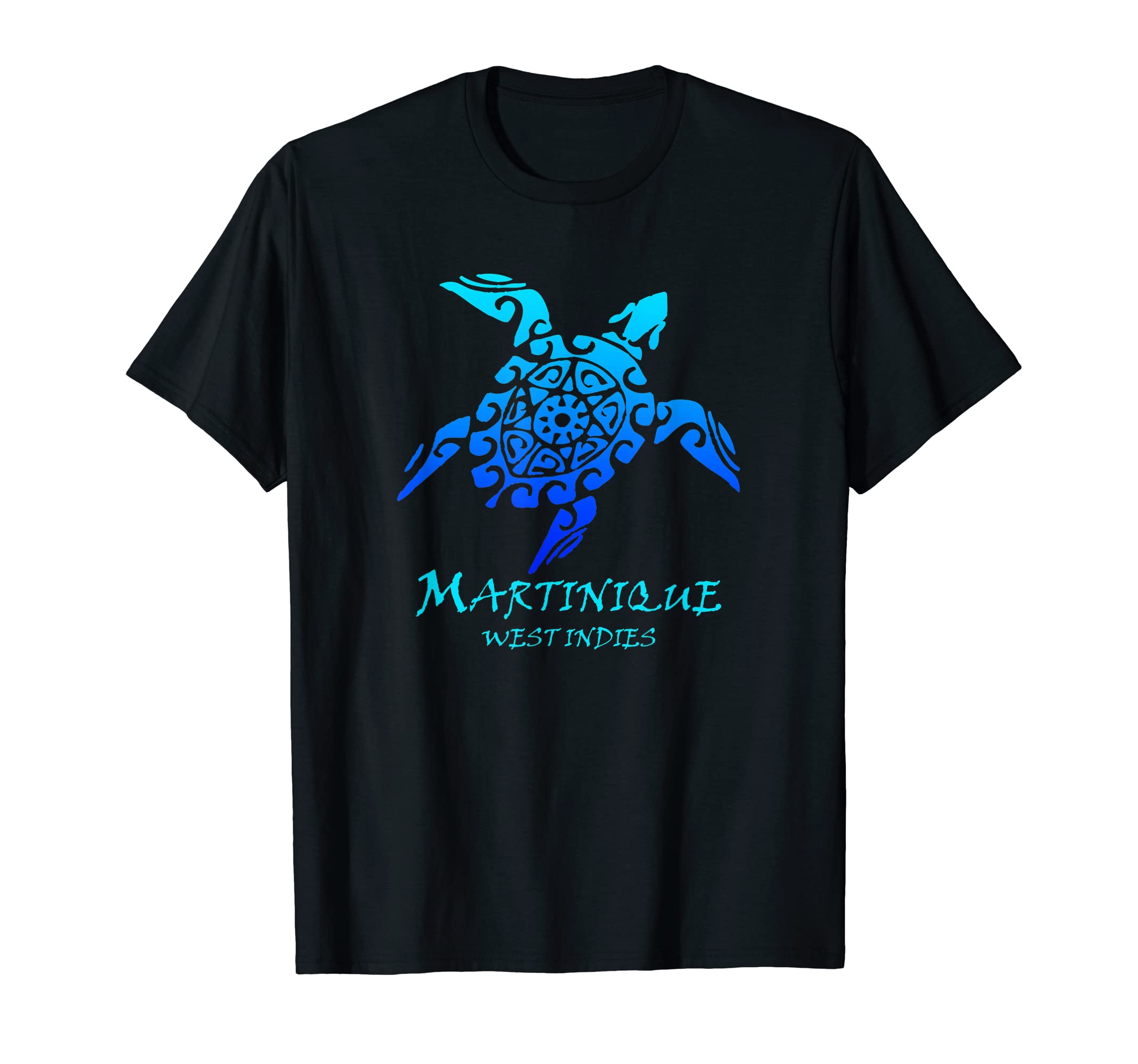 Martinique West Indies Tribal Turtle T-Shirt - Novelty Apparel Unisex - T-Shirt, Sweatshirt, Hoodie