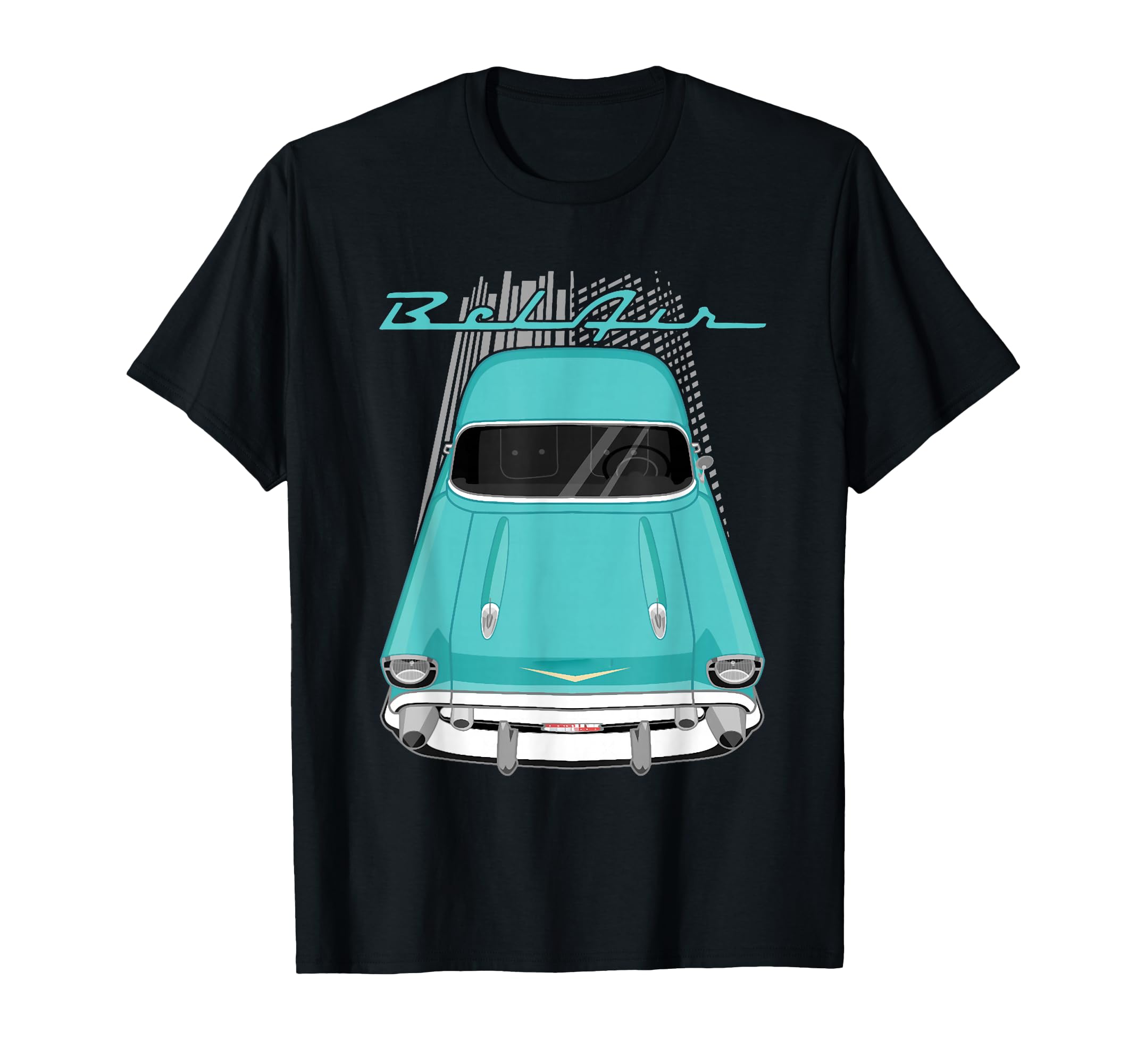 1957 55 56 57 Bel Air Silhouette Old Hot T-Shirt - Novelty Apparel Unisex - T-Shirt, Sweatshirt, Hoodie