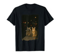 90S Night Street Photo Cat Smoking T-Shirt - Aesthetic Graphic Men Women - T-Shirt, Sweatshirt, Hoodie