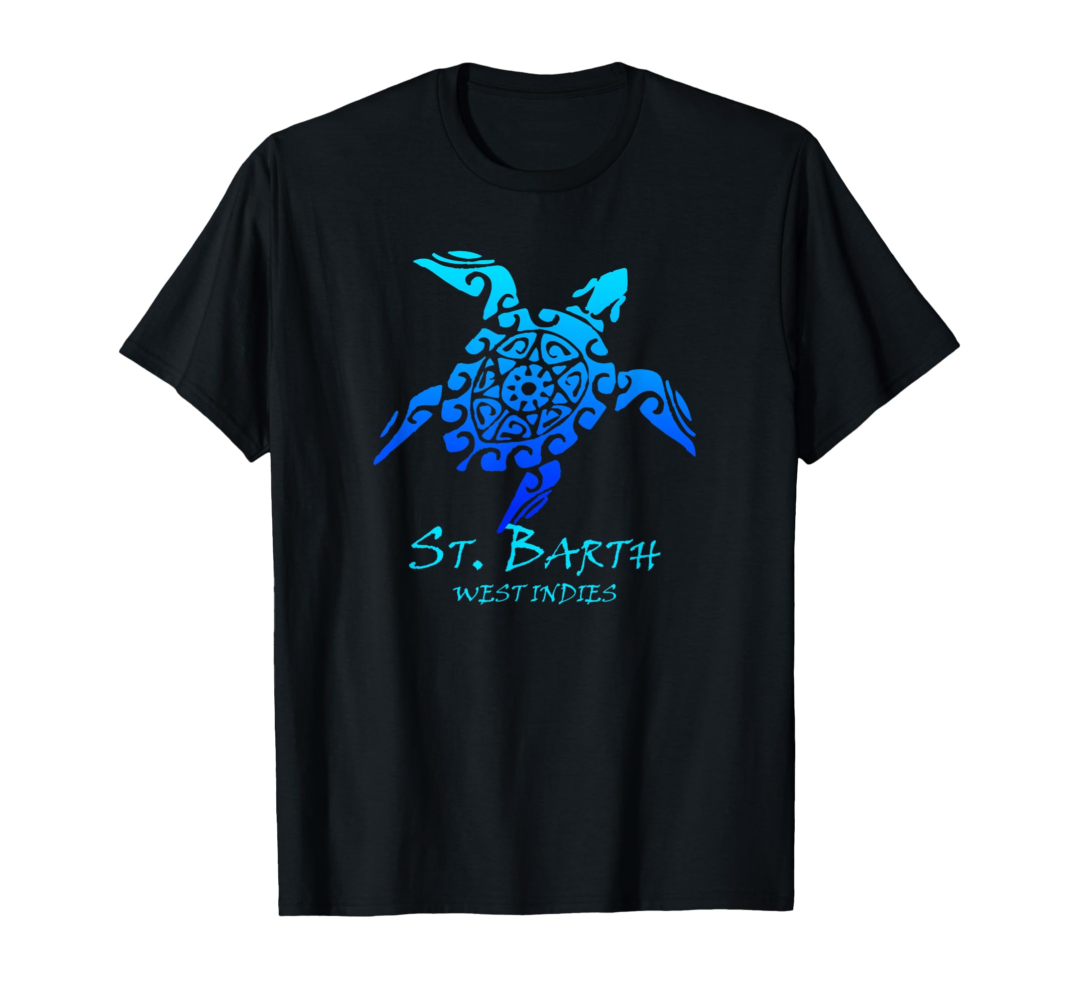 St Barth West Indies Tribal Turtle T-Shirt - Unique Graphic Men Women - T-Shirt, Sweatshirt, Hoodie