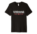 Vienna Austria 70S 80S Type Flag T-Shirt - Trendy Graphic Men Women - T-Shirt, Sweatshirt, Hoodie